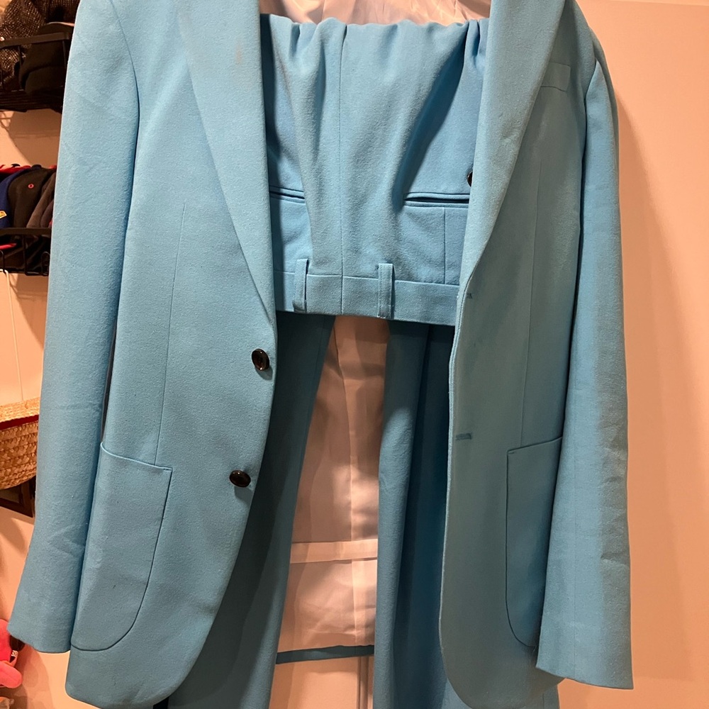 Men's Baby Blue Suit (Bowie Inspired)